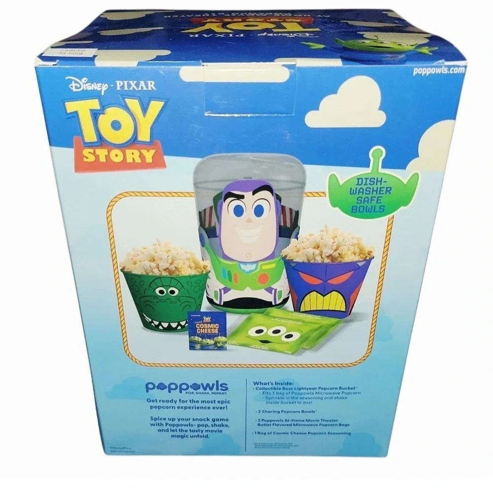 Disney Pixar Toy Story Popowls Popcorn Kit Jessie Woody Buzz Lightyear New